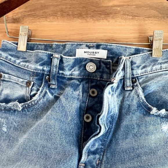 Moussy Vintage Everette Boy Skinny Taper Tapered Jeans - Picture 6 of 7